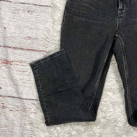 Everlane High Rise Slim Straight Ankle Washed Black Jeans - Picture 5 of 11